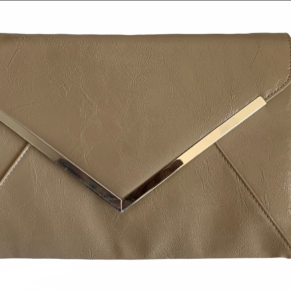 INC Tan Clutch
